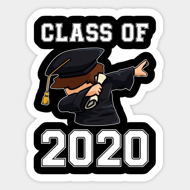 Dabbing Graduation Class 2020 Gift Sticker by cruztdk5